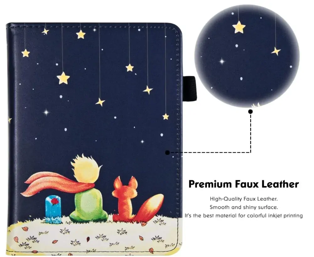 Fortress FT4018 Premium - pouzdro se stojánkem pro Amazon Kindle Paperwhite 5 (2021) - motiv Little Prince, magnet, AutoSleep
