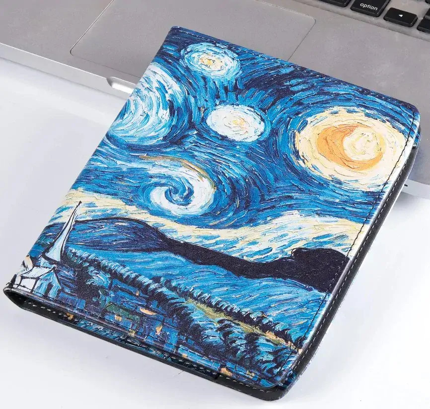 Fortress FT4033 - pouzdro se stojánkem pro Pocketbook 700 Era - motiv Gogh, magnet, AutoSleep