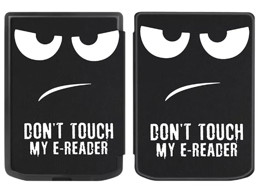 Armori Trimer T062, pouzdro pro Pocketbook 629 Verse / 634 Verse Pro - magnetické zavírání, AutoSleep, motiv Dont Touch