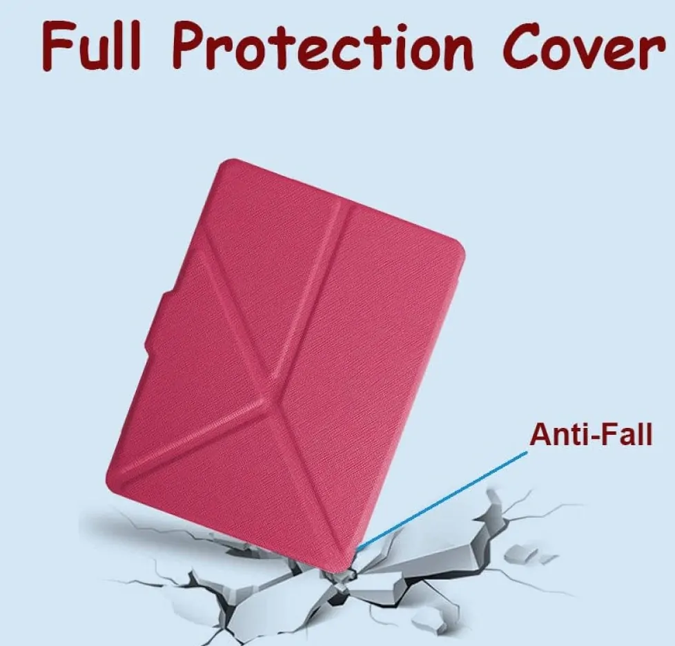 ARMORI STANDER S106, pouzdro se stojánkem Origami pro Amazon Kindle Voyage - tmavě růžové