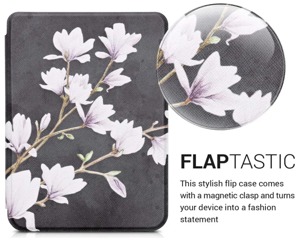 Armori Trimer T146, pouzdro pro Amazon Kindle 8 (2016) - magnetické zavírání, AutoSleep, motiv Magnolia