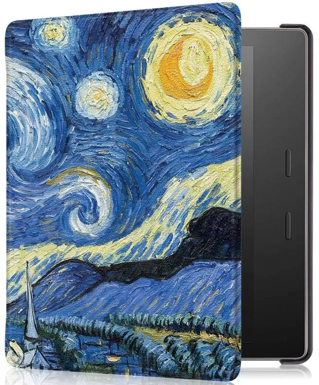 Armori Trimer T157, pouzdro pro Amazon Kindle Oasis 2/3 - magnetické zavírání, AutoSleep, motiv Gogh