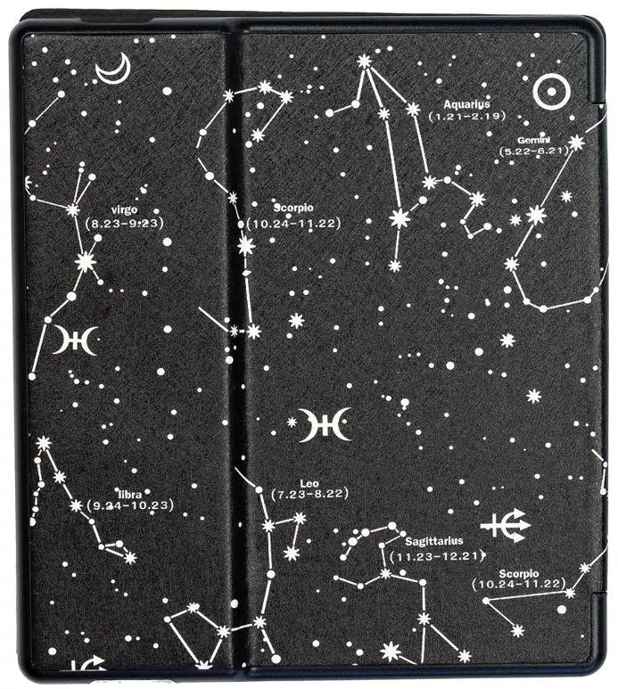 Armori Trimer T159, pouzdro pro Amazon Kindle Oasis 2/3 - magnetické zavírání, AutoSleep, motiv Constellation
