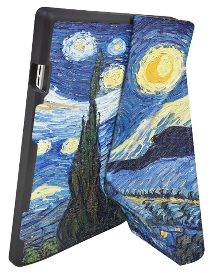 ARMORI STANDER S192, pouzdro se stojánkem Origami pro Pocketbook 743 G/C/K3 (InkPad4, Color 2, Color 3) - motiv Gogh