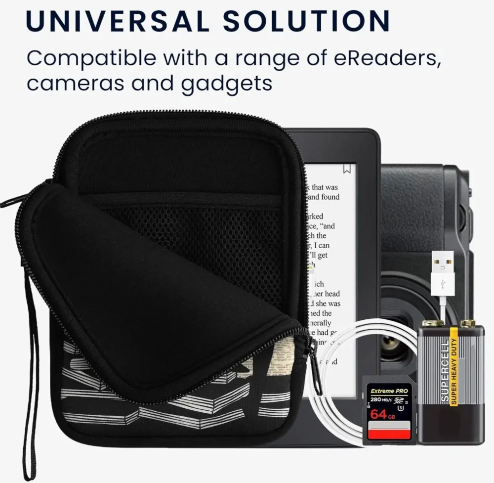 Pouzdro KW Mobile, motiv Girl And Books - KW5033517 - Univerzální pouzdro pro čtečky 6" - vícebarevné