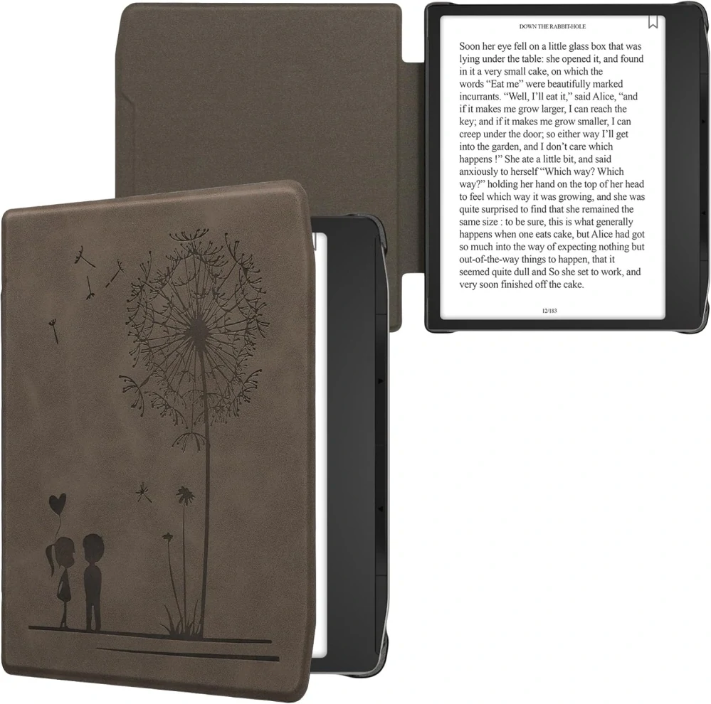 Pouzdro KW Mobile - Dandelion Love - 23RU001C - pro Pocketbook 700 Era / 700 Era Color - šedé