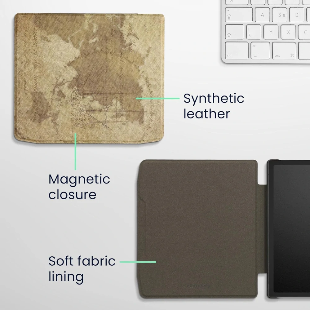 Pouzdro KW Mobile - Travel Vintage - 23RT008C - pro Pocketbook 700 Era / 700 Era Color - vícebarevné