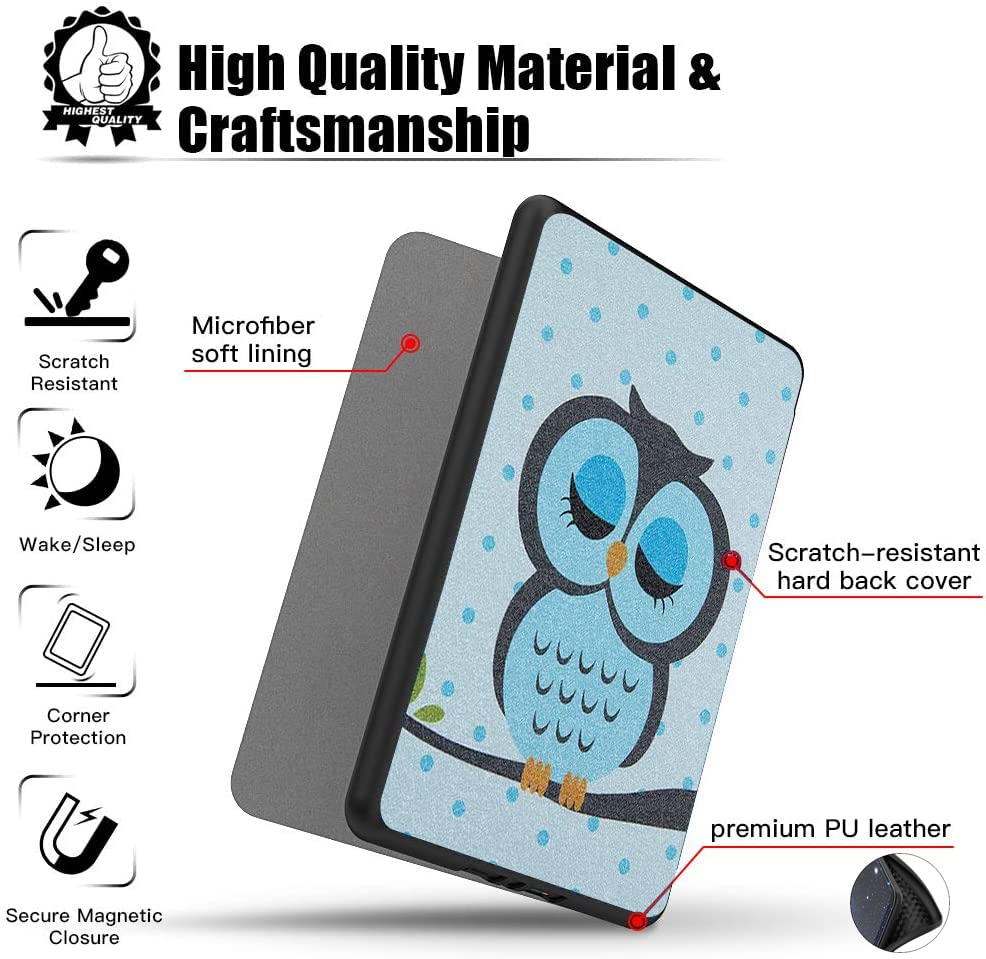 Pouzdro Durable Lock KPW4-02 pro Amazon Kindle Paperwhite 4 (2018) - Owl