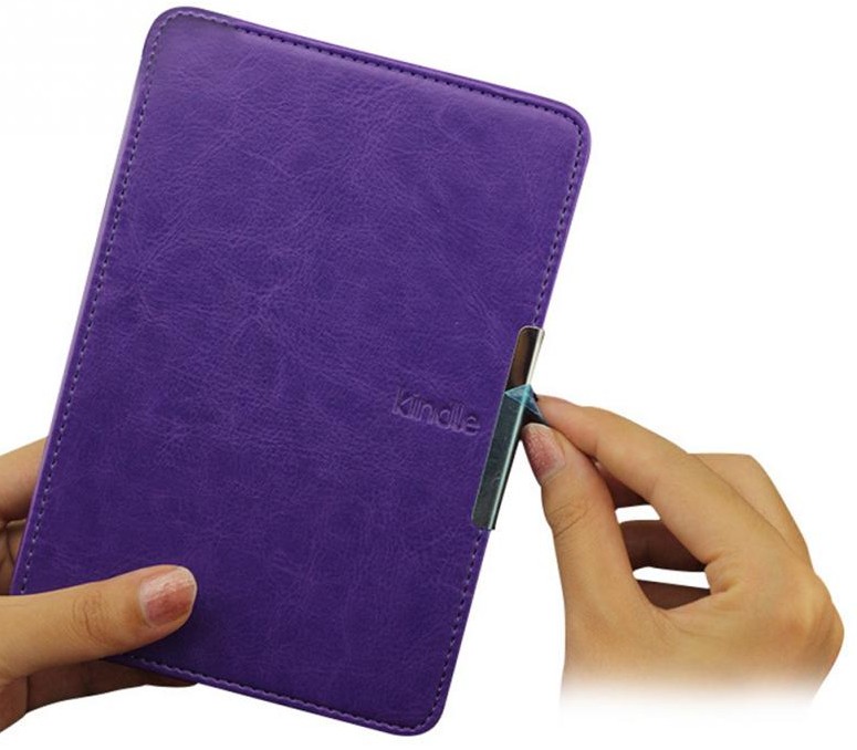 Pouzdro Durable Lock K45-06 pro Amazon Kindle 4/5 - fialové