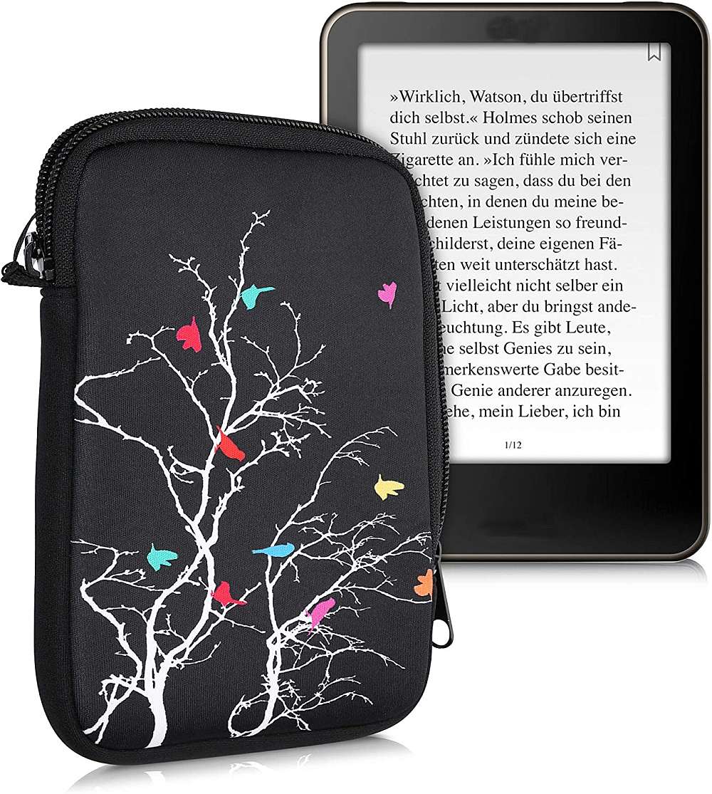 Pouzdro KW Mobile Birds Branch - KW5033505 - Univerzální pouzdro pro čtečky 6" - černé