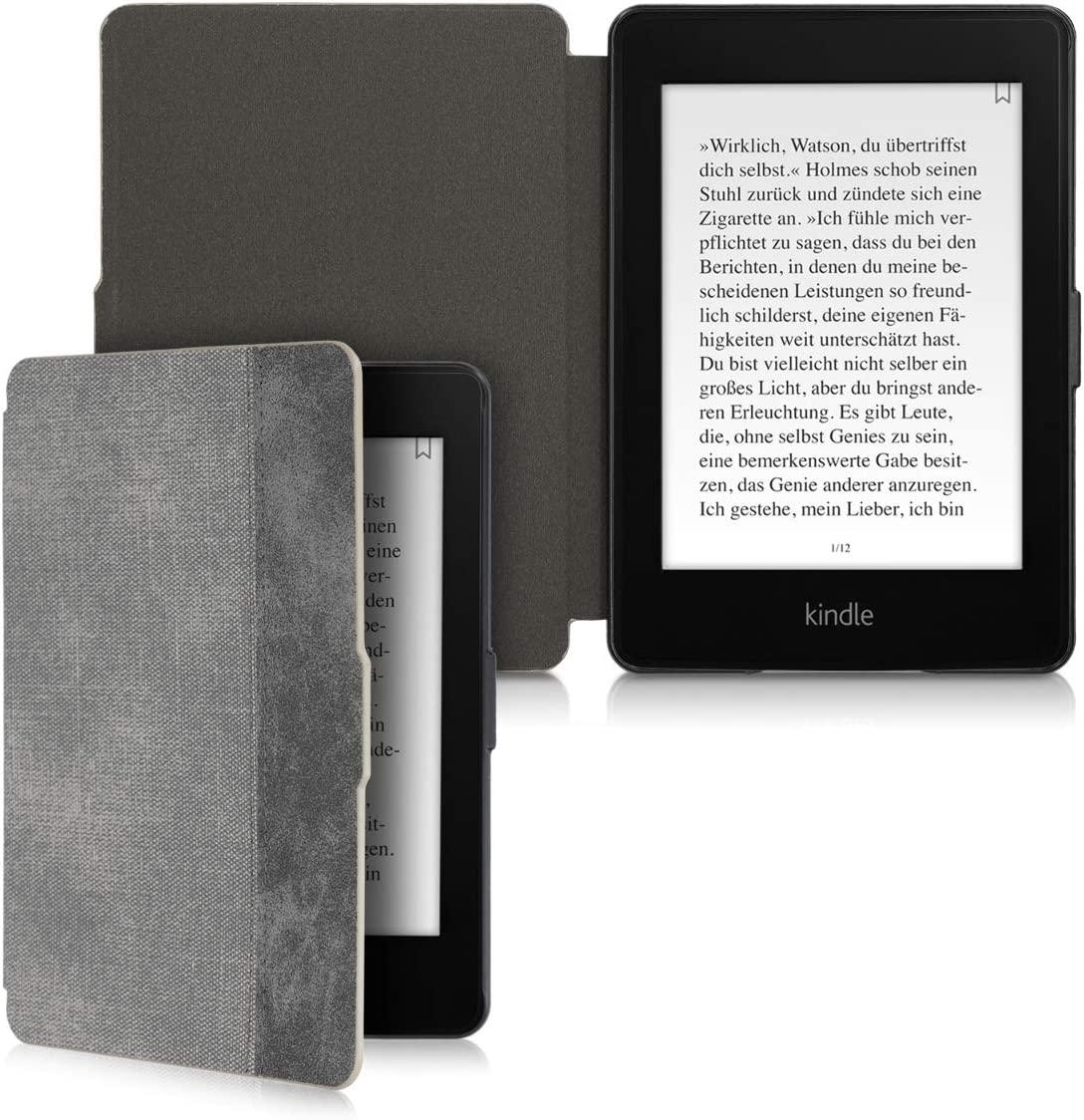 Pouzdro KW Mobile Felt Leather - KW5021501 - pro Amazon Kindle Paperwhite 1/2/3 - šedá, černá
