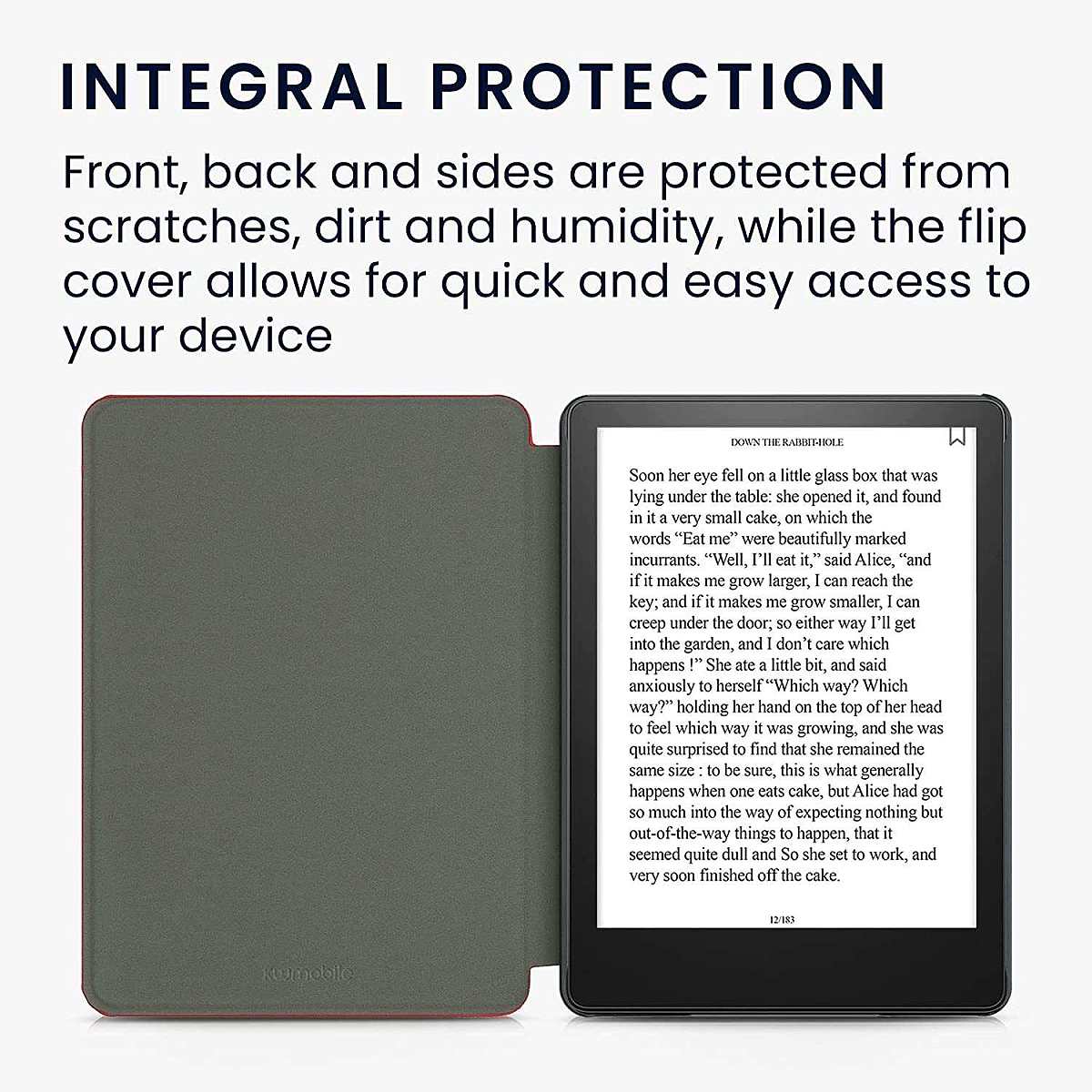 Pouzdro KW Mobile - Nylon Book - KW5626509 - pro Amazon Kindle Paperwhite 5 (2021) - červené