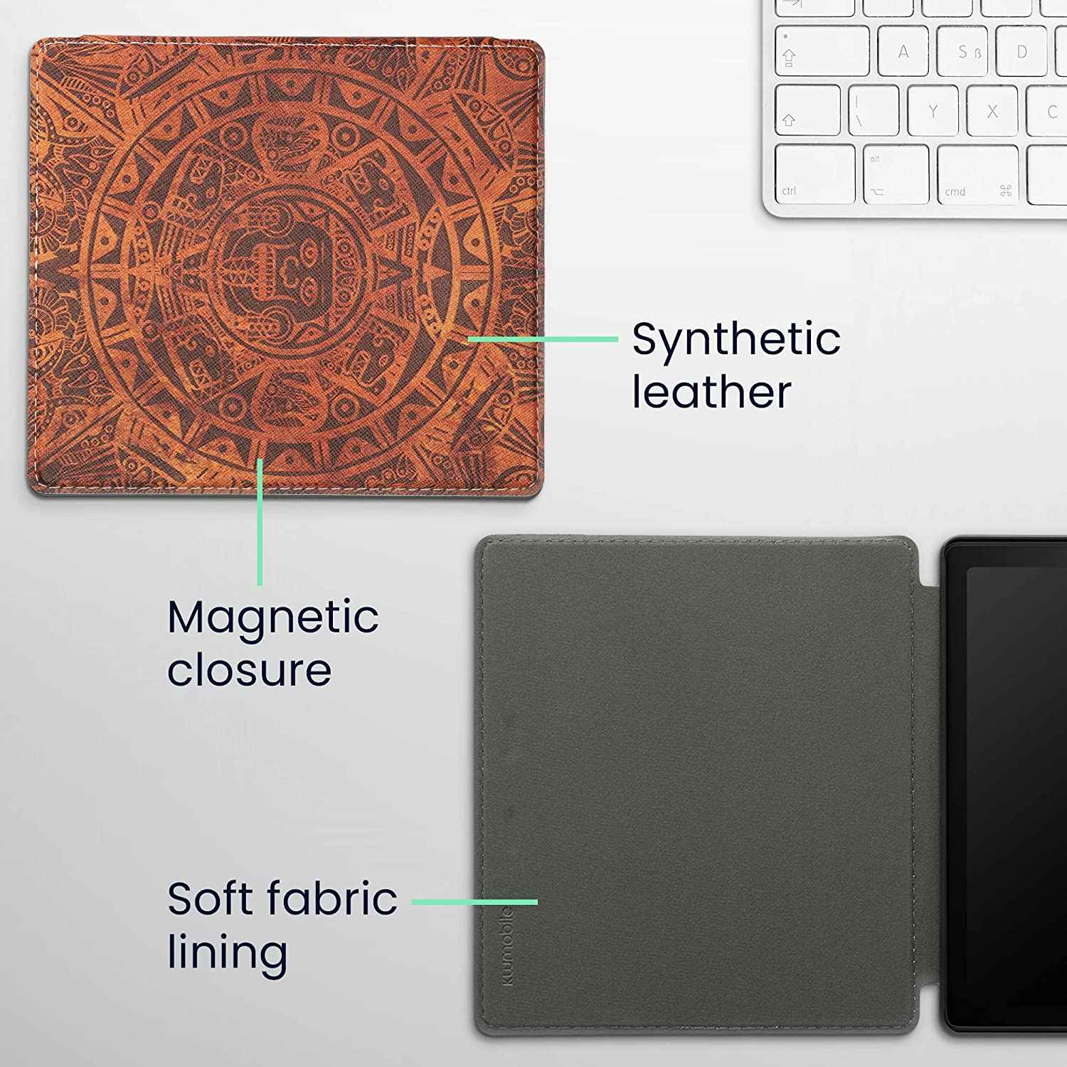 Pouzdro KW Mobile - Mayan Calendar - KW4941720 - pro Amazon Kindle Oasis 2/3 - vícebarevné