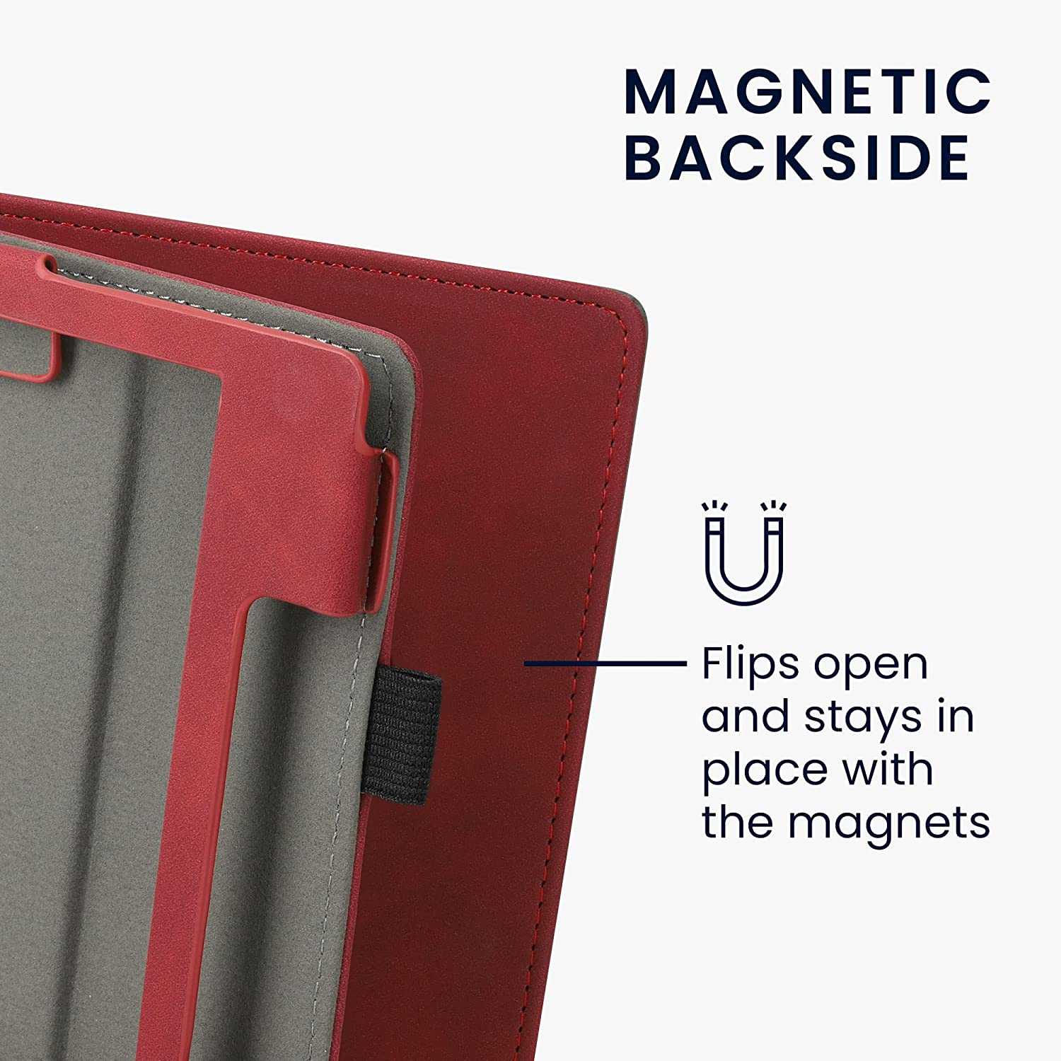 Pouzdro KW Mobile - Nubuck Brushed Heart - KW5939301 - pro Amazon Kindle Oasis 2/3 - Dark Red