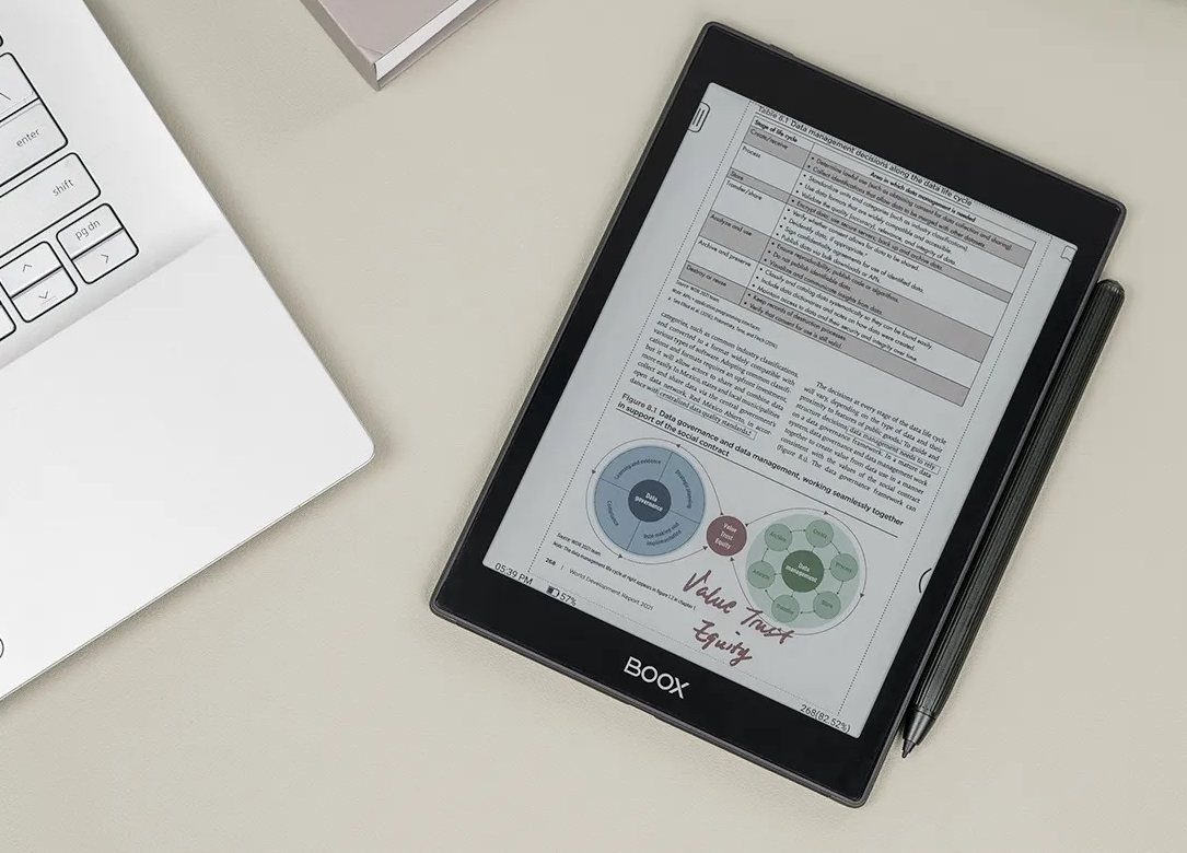 Onyx Boox Nova Air C - 32 GB, WiFi, 7,8", BT, audio, Android 11, bílý, Wacom stylus