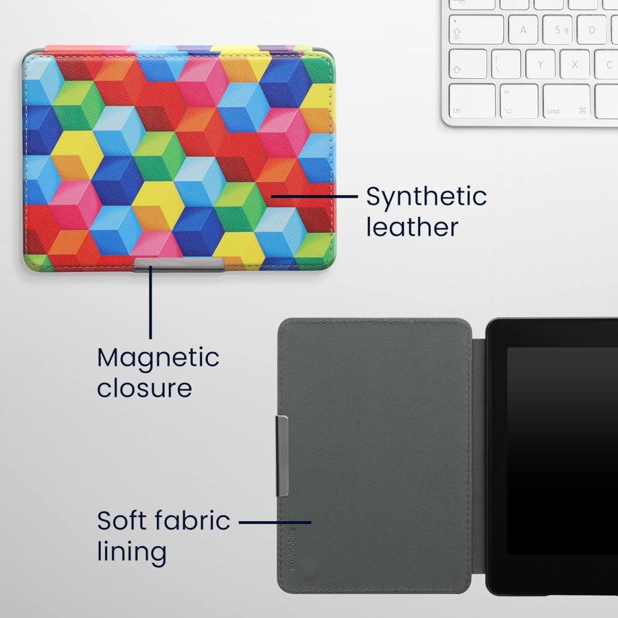 Pouzdro KW Mobile - Colorful Blocks - KW4556943 - pro Amazon Kindle Paperwhite 1/2/3 - vícebarevné