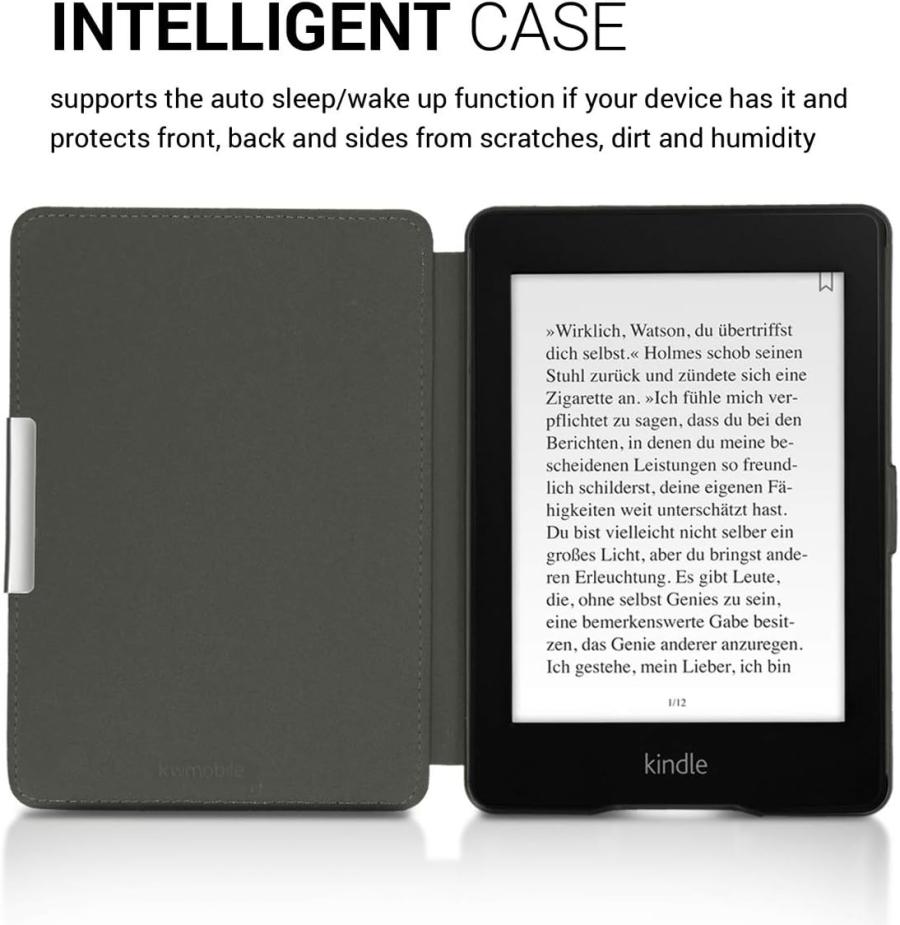 Pouzdro KW Mobile - Butterfly Tendril - KW2313628 - pro Amazon Kindle Paperwhite 1/2/3 - zelené