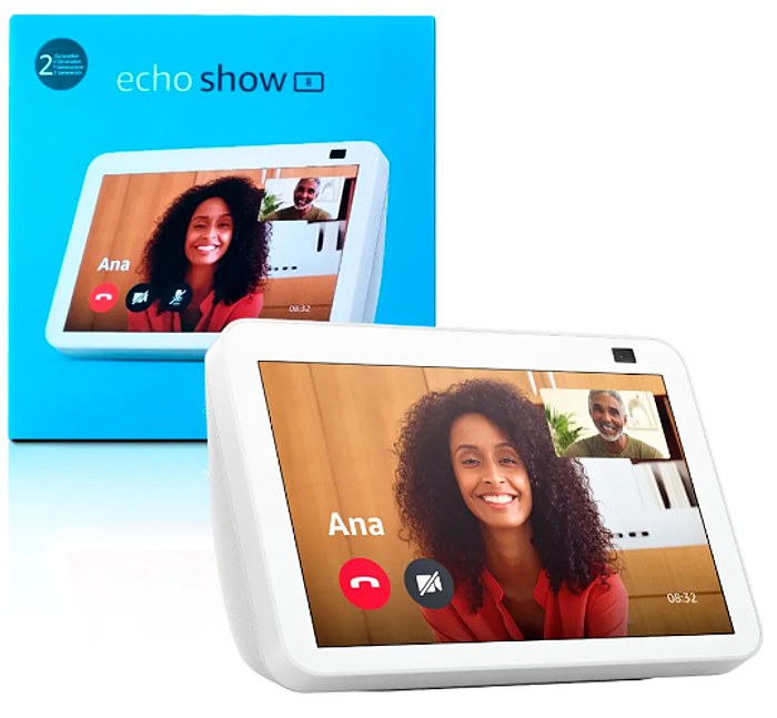 AMAZON ECHO SHOW 8 (2021, 2.GEN) - hlasový asistent s displejem 8" - bílý