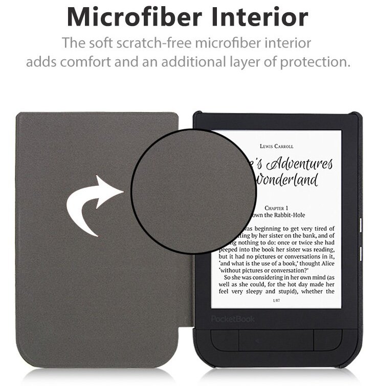 Pouzdro Durable Lock PB-06 pro Pocketbook 631 - tmavě růžové