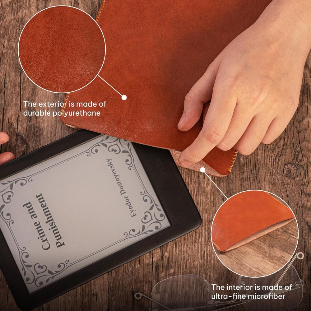 Durable Lock Sleeve DLS-204 - univerzální pouzdro na čtečky knih, typ Sleeve - světle hnědé