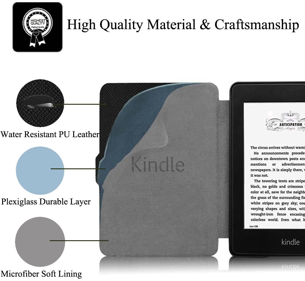 Obal Durable Lock na Kindle Paperwhite 1/2/3 - fialový