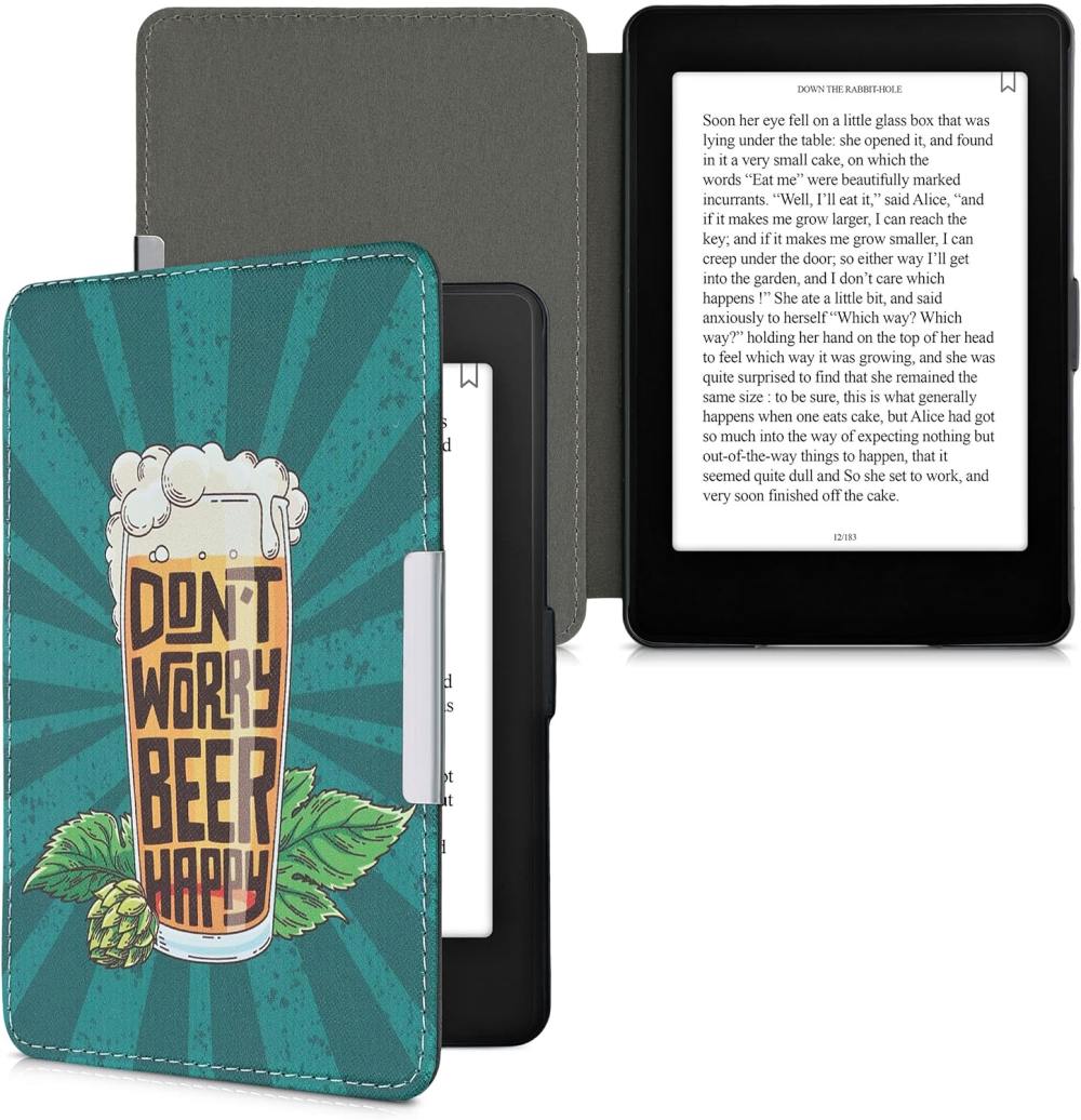 Pouzdro KW Mobile - Dont Worry Beer Happy - KW4556933 - pro Amazon Kindle Paperwhite 1/2/3 - vícebarevné