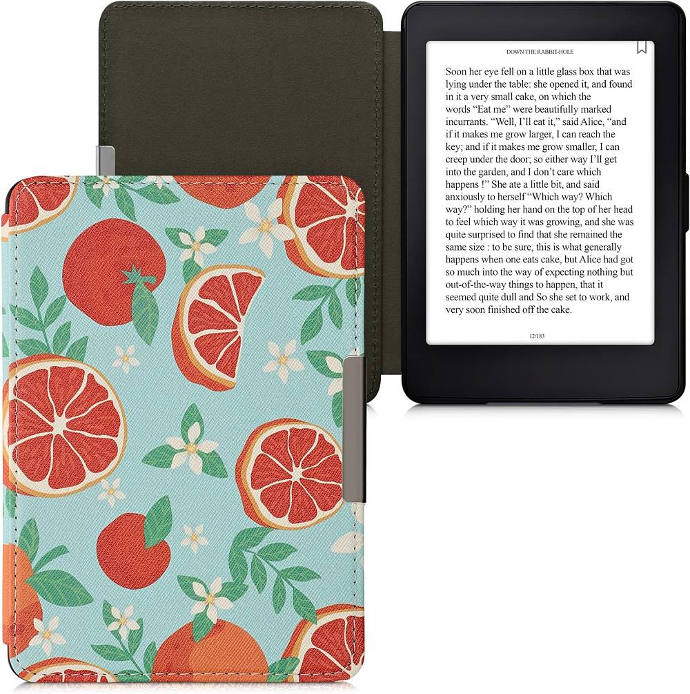 Pouzdro KW Mobile - Orange Fruits - KW2582446 - pro Amazon Kindle Paperwhite 1/2/3 - vícebarevné