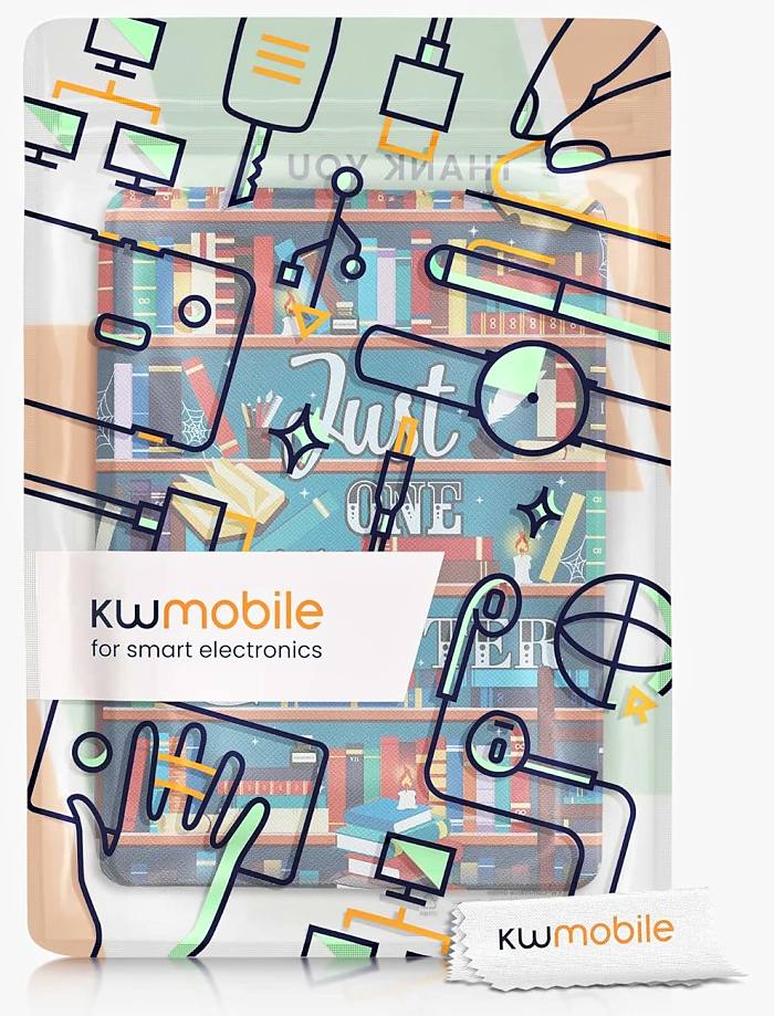 Pouzdro KW Mobile - Library Motto - KW5625614 - pro Amazon Kindle Paperwhite 5 (2021) - vícebarevné