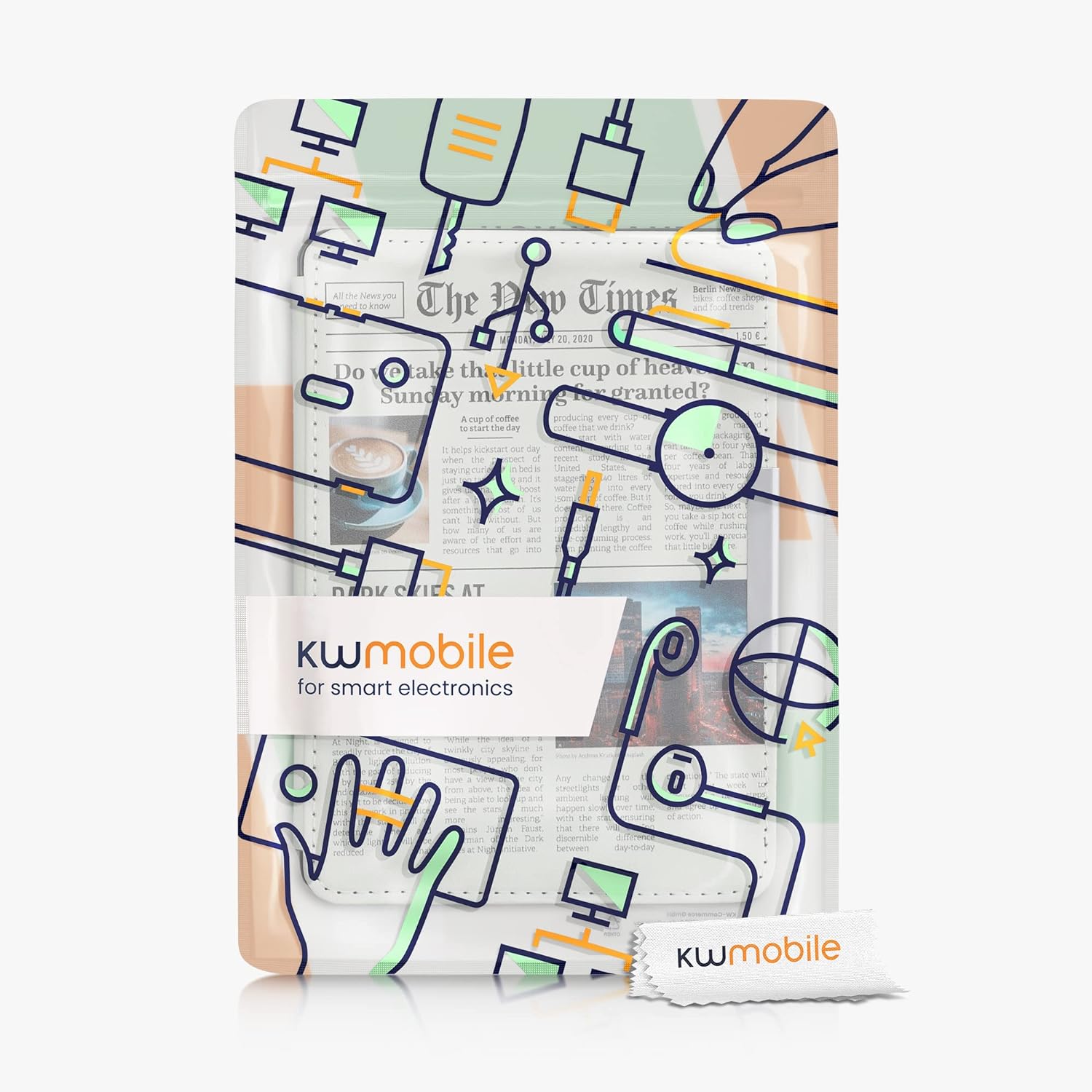 Pouzdro KW Mobile - Front Page - KW4556935 - pro Amazon Kindle Paperwhite 1/2/3 - vícebarevné