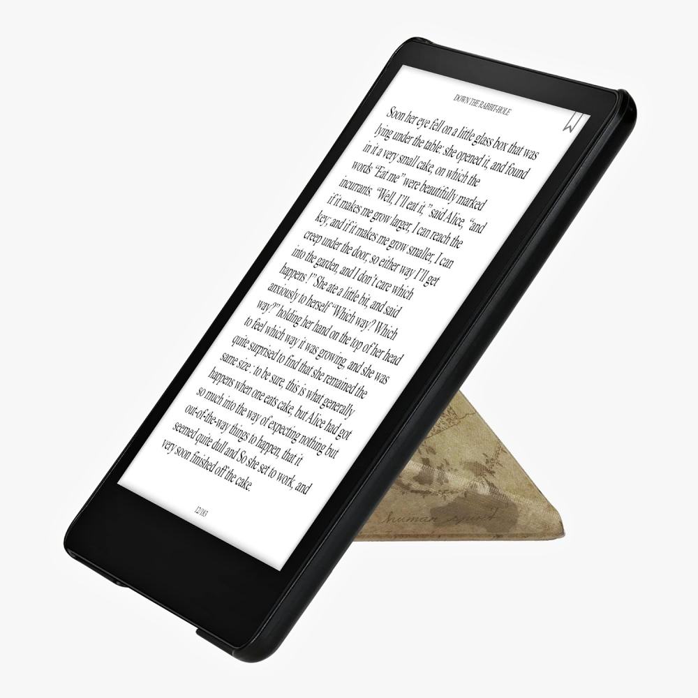 Pouzdro KW Mobile - Origami Travel Vintage - KW5776408 - pro Amazon Kindle Paperwhite 5 (2021) - vícebarevné