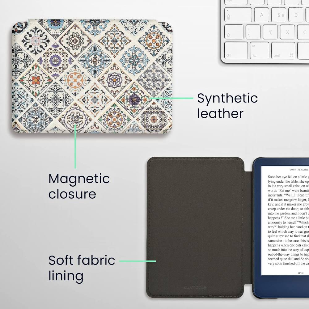 Pouzdro KW Mobile - Moroccan Tiles - KW5998911 - pro Amazon Kindle 2022 - vícebarevné
