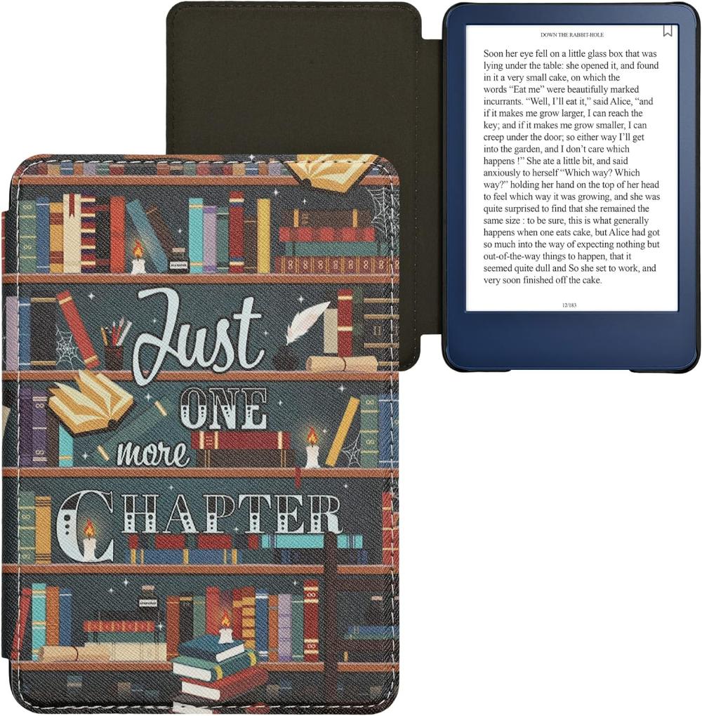 Pouzdro KW Mobile - Library Motto - KW5998901 - pro Amazon Kindle 2022 - vícebarevné