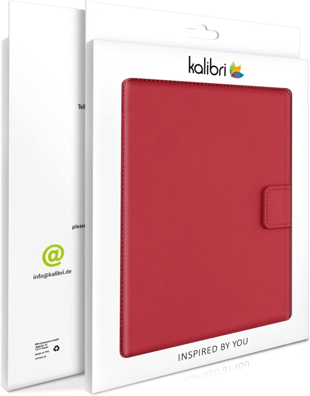 Pouzdro KW Mobile (Kalibri) - Real Leather - KA5626620 - pro Amazon Kindle Paperwhite 5 (2021) - červená kůže