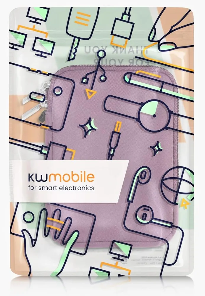 Pouzdro KW Mobile Neoprene Zipper - KW50334108 - Univerzální pouzdro pro čtečky 6" - vínové