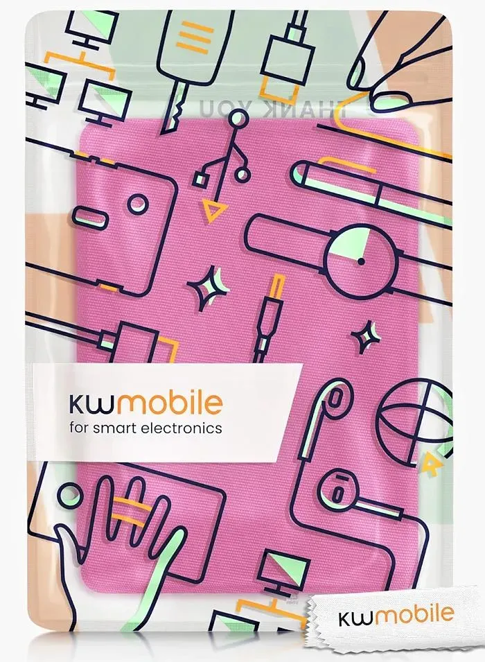 Pouzdro KW Mobile - Nylon Book - KW5626533 - pro Amazon Kindle Paperwhite 5 (2021) - tmavě růžové