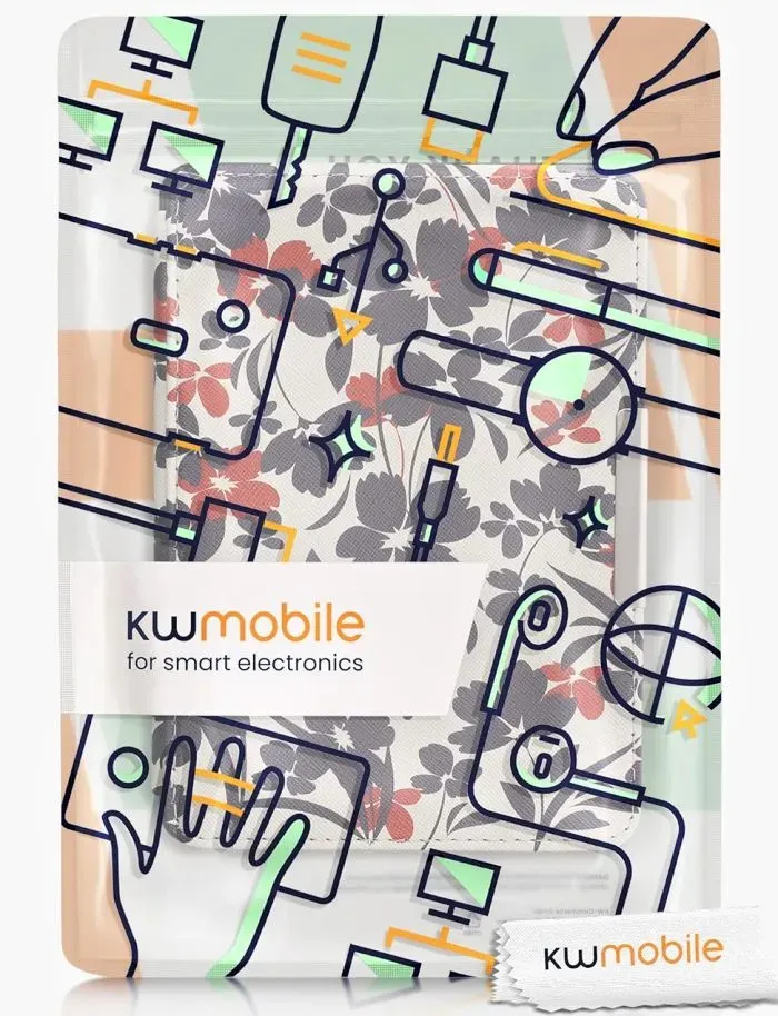 Pouzdro KW Mobile - Flower Illustration - KW2582455 - pro Amazon Kindle Paperwhite 1/2/3 - vícebarevné