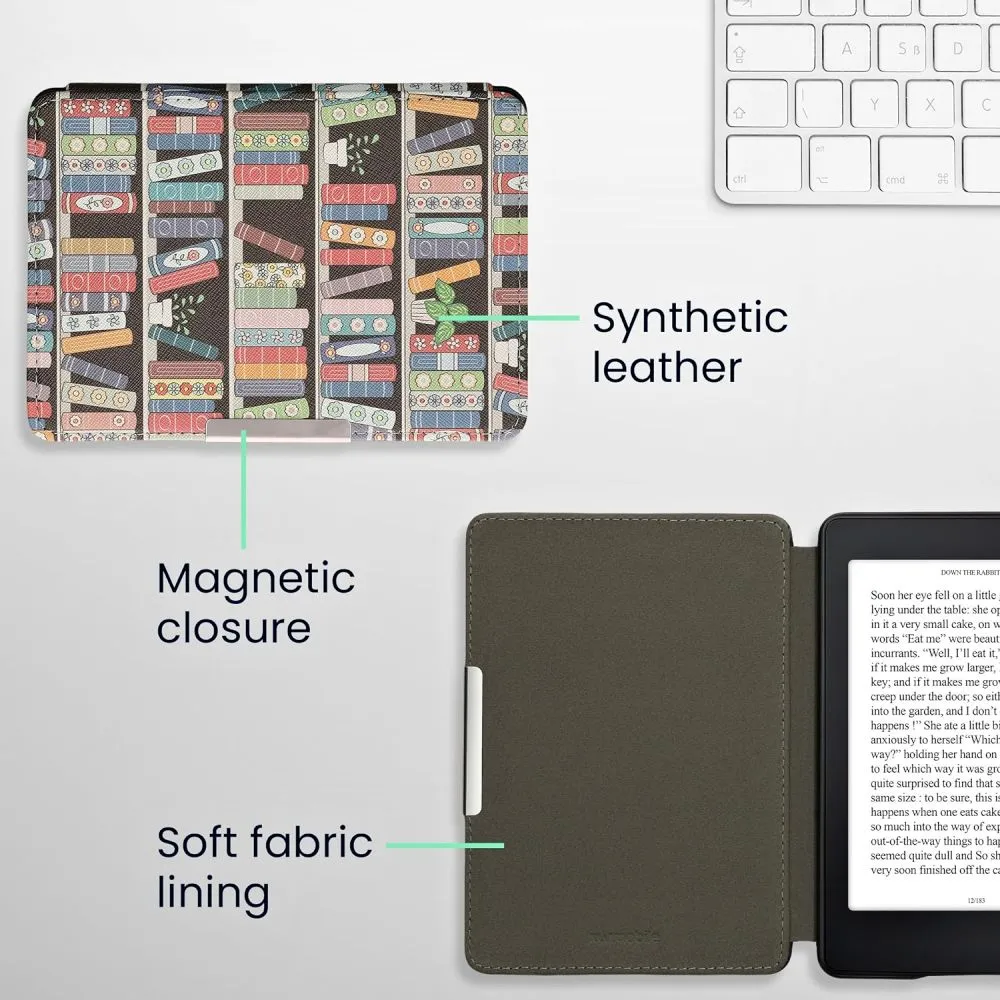 Pouzdro KW Mobile - Summer Library - KW2582454 - pro Amazon Kindle Paperwhite 1/2/3 - vícebarevné