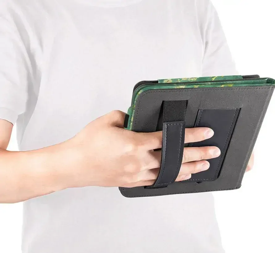 Fortress FT4007 - pouzdro se stojánkem pro Pocketbook 743 (G/C/K) - motiv Blue Garden, magnet, AutoSleep