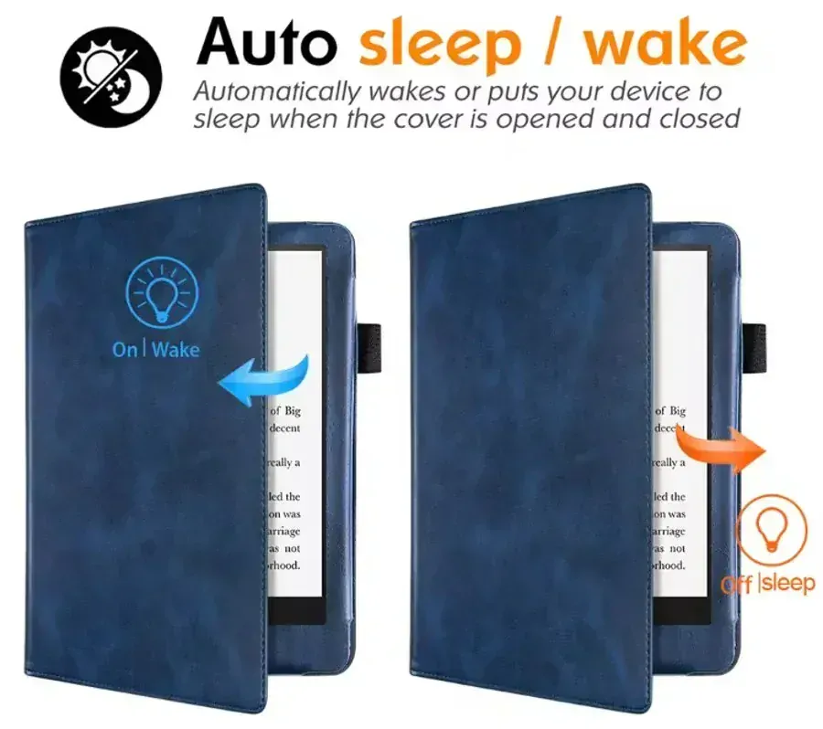 Fortress FT4013 Premium - pouzdro se stojánkem pro Amazon Kindle Paperwhite 5 (2021) - tmavě modré, magnet, AutoSleep