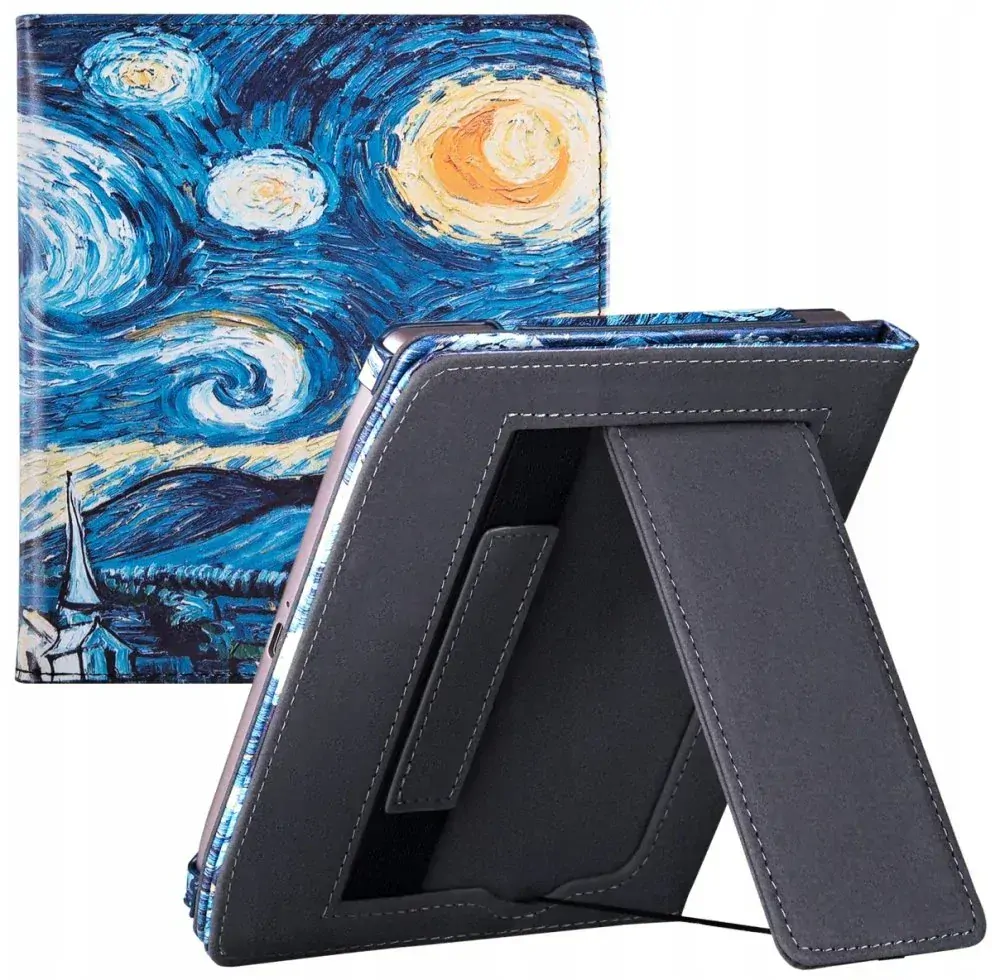 Fortress FT4033 - pouzdro se stojánkem pro Pocketbook 700 Era - motiv Gogh, magnet, AutoSleep