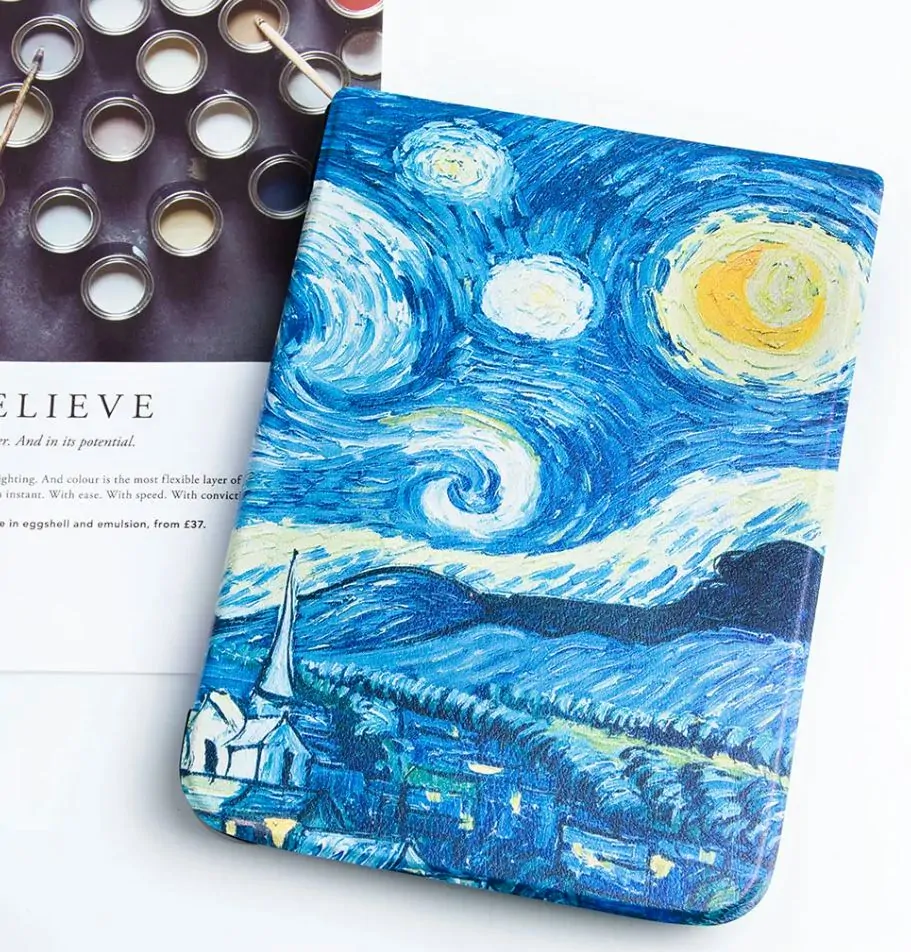ARMORI TRIMER T015, pouzdro pro Pocketbook 740 InkPad 3 - motiv Gogh