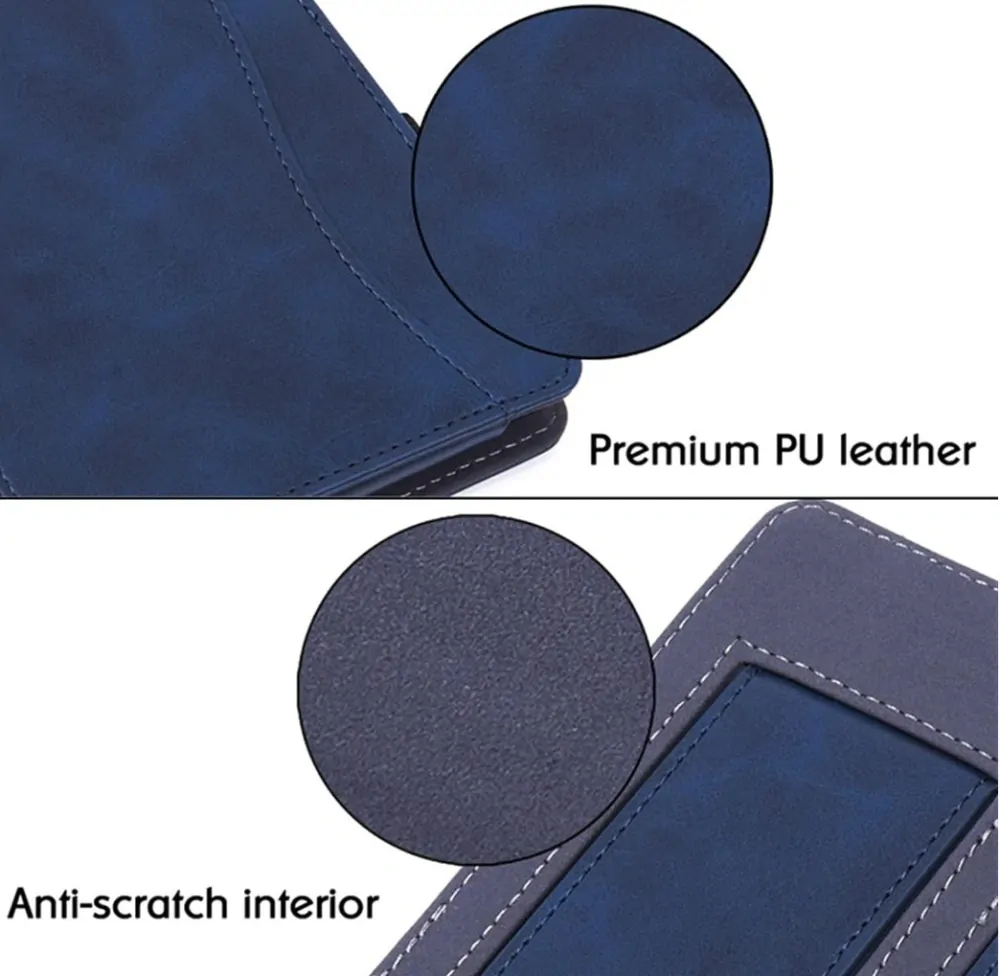 ARMORI Holder T047 - pouzdro se stojánkem pro Pocketbook 629/634 Verse (Pro) - tmavě modré, magnet, AutoSleep