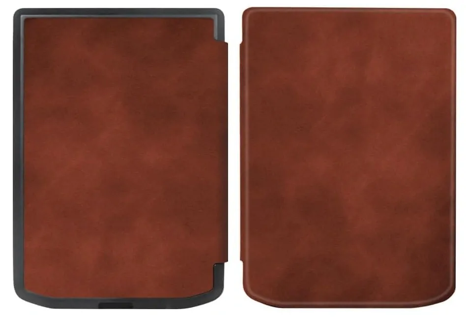 Armori Trimer T053, pouzdro pro Pocketbook 629 Verse / 634 Verse Pro - magnetické zavírání, AutoSleep, hnědé