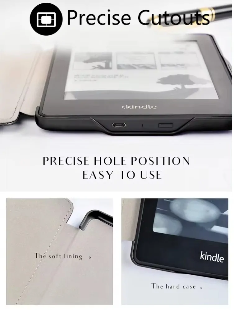 Premium Durable Lock PDL-105, obal na Amazon Kindle Paperwhite 1/2/3 - kapsa, hnědý