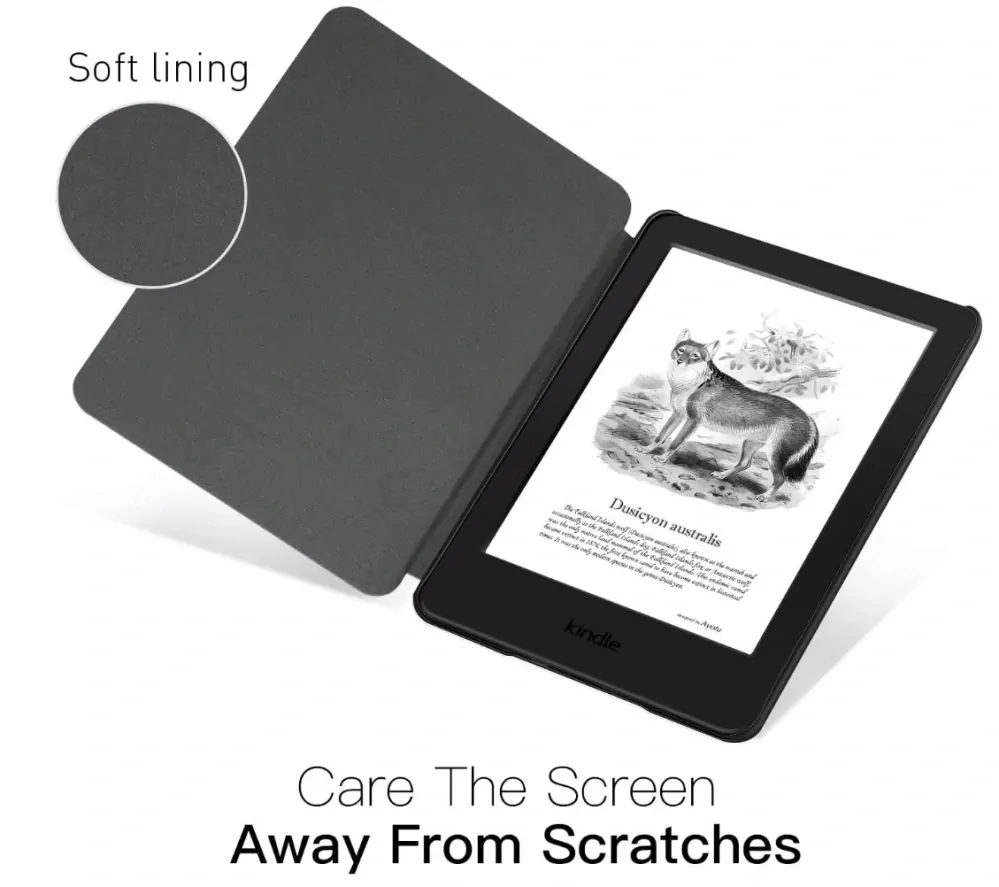 Armori Trimer T137, pouzdro pro Amazon Kindle 6 (7. generace) - magnetické zavírání, AutoSleep, motiv Blue Garden