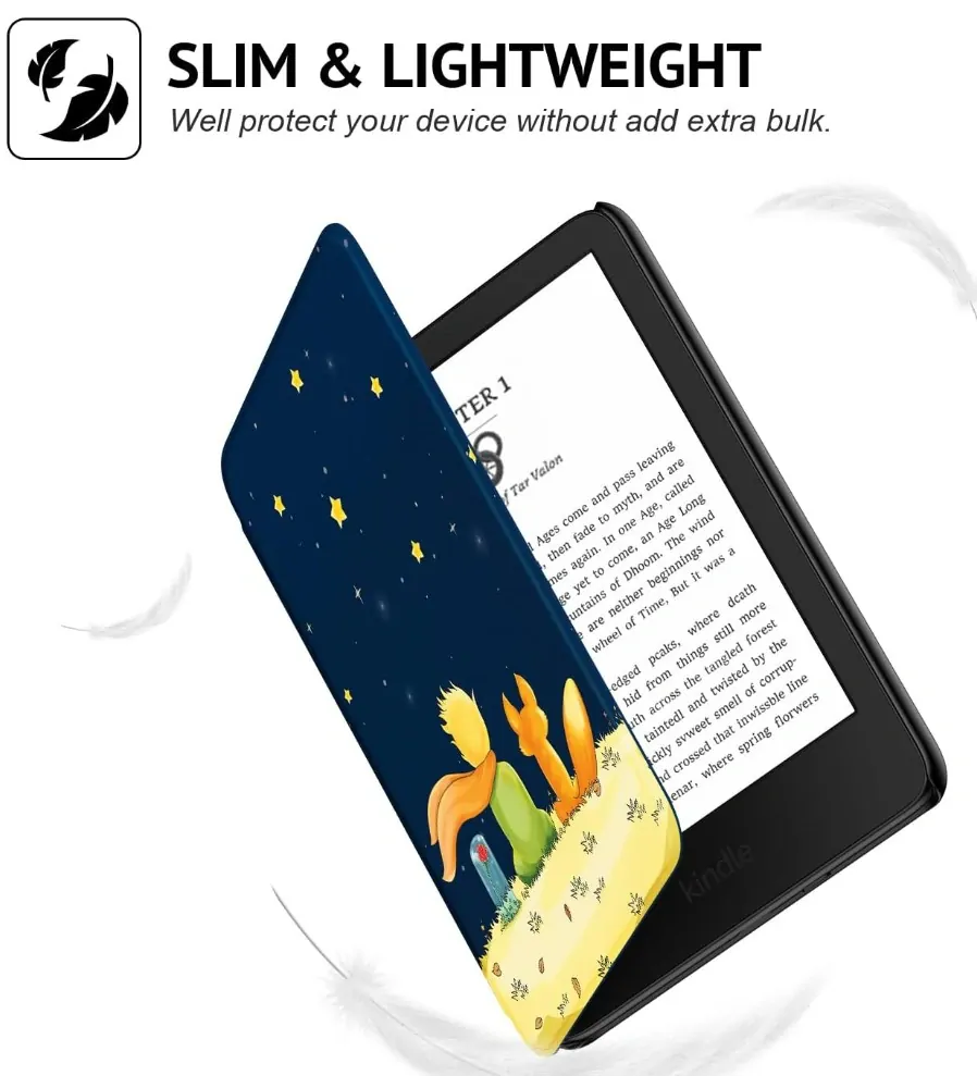 Armori Trimer T142, pouzdro pro Amazon Kindle 6 (7. generace) - magnetické zavírání, AutoSleep, motiv Little Prince