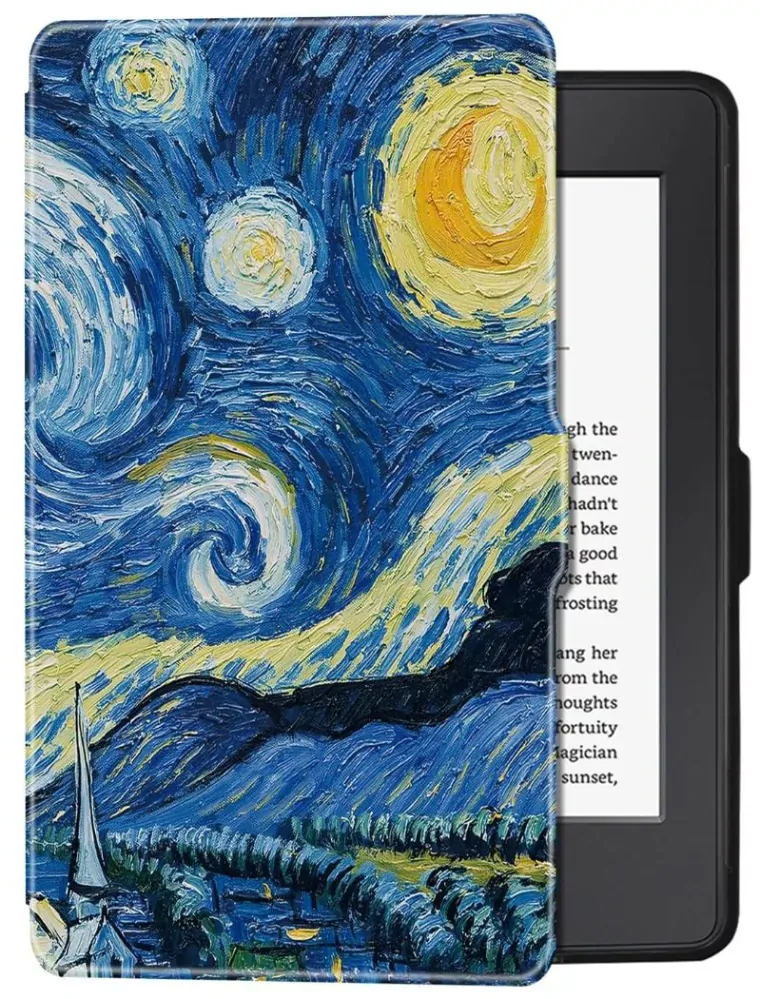 Armori Trimer T147, pouzdro pro Amazon Kindle 8 (2016) - magnetické zavírání, AutoSleep, motiv Gogh