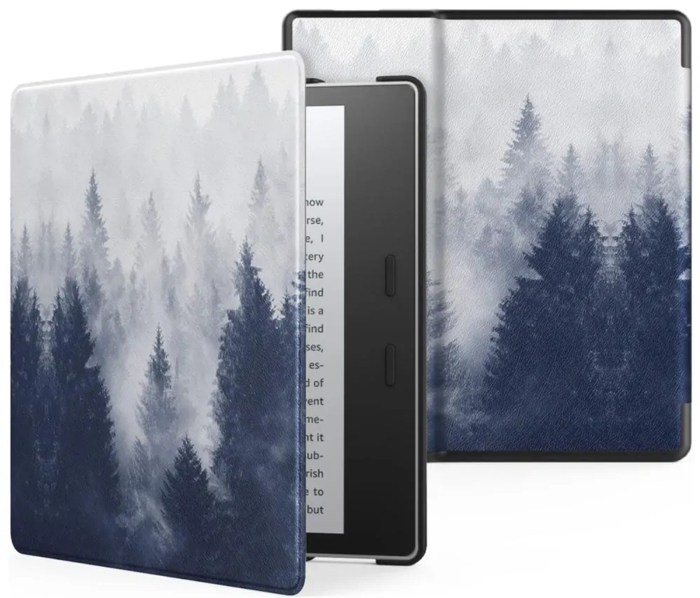 Armori Trimer T161, pouzdro pro Amazon Kindle Oasis 2/3 - magnetické zavírání, AutoSleep, motiv Forest
