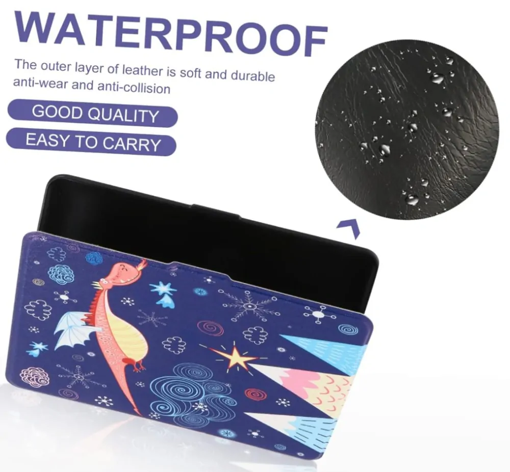 Armori Trimer T181, pouzdro pro Pocketbook 616/617/618/627/628/632/633 - magnetické zavírání, AutoSleep, motiv Dragon