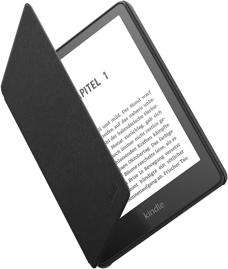 Originální pouzdro Amazon Kindle Paperwhite 5 (2021) - KP5LEBL, pravá kůže, černé